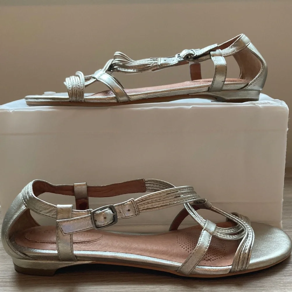 Corso Como leather sandals Future silver 7,5